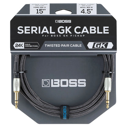 Boss BGK-15 TRS to TRS Cable for BOSS Serial GK Guitar Synthesizer - 15ft/30ft (BGK15 BGK30)