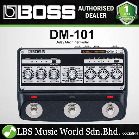 Boss DM-101 Stereo Analog Delay Machine Guitar Effects Pedal (DM101 DM 101)