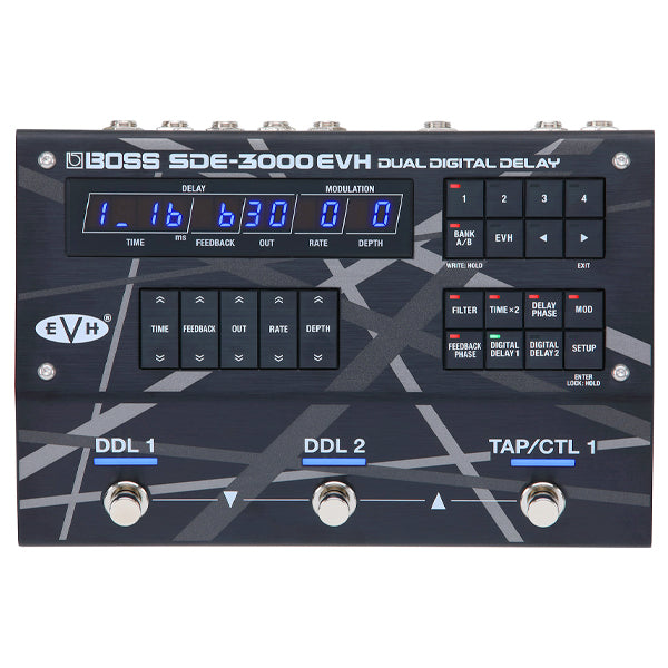 Boss SDE-3000EVH Dual Digital Delay Guitar Effect Pedal (SDE3000EVH SDE 3000EVH)