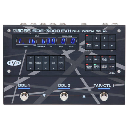 Boss SDE-3000EVH Dual Digital Delay Guitar Effect Pedal (SDE3000EVH SDE 3000EVH)