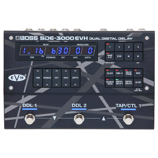 Boss SDE-3000EVH Dual Digital Delay Guitar Effect Pedal (SDE3000EVH SDE 3000EVH)