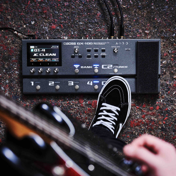 Boss GX-100 Guitar Multi Effects Pedal with Touchscreen Audio Interface and Bag (GX100 GX 100)