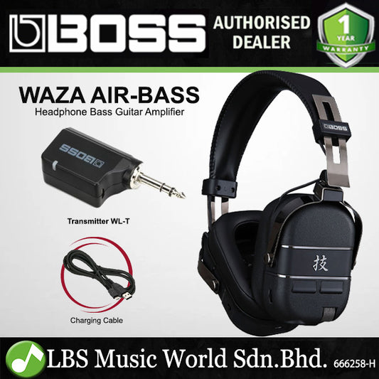 Boss WAZA-AIR BASS Wireless Personal Bass Amplification System Guitar Headphone Amp (Waza Air)