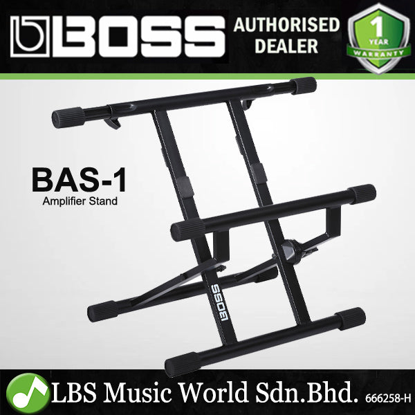 Boss BAS-1 Amplifier Stand with Tilt Back Design and Telescoping Amp Support Arm (BAS1)