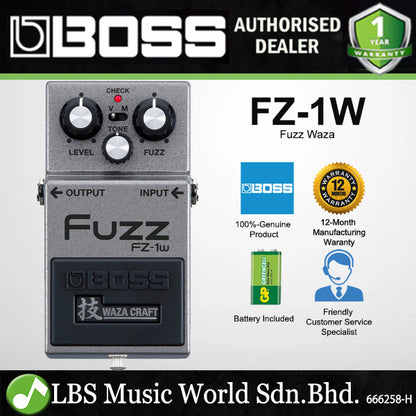 Boss FZ-1W Waza Craft Fuzz Guitar Effect Pedal (FZ1W FZ 1W)