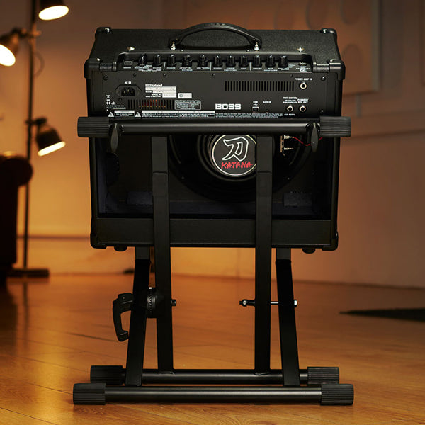 Boss BAS-1 Amplifier Stand with Tilt Back Design and Telescoping Amp Support Arm (BAS1)
