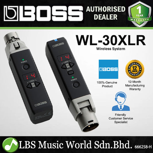 Boss WL-30XLR Digital Wireless System for XLR Dynamic Microphones (WL30XLR WL 30XLR)
