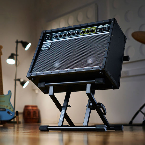 Boss BAS-1 Amplifier Stand with Tilt Back Design and Telescoping Amp Support Arm (BAS1)