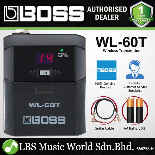 Boss WL-60T Wireless System Transmitter for Guitar and Bass (WL60T WL60 T)