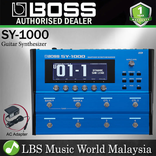 Boss SY-1000 Guitar Synthesizer Effects Pedal for Electric Guitar and Bass (SY1000)