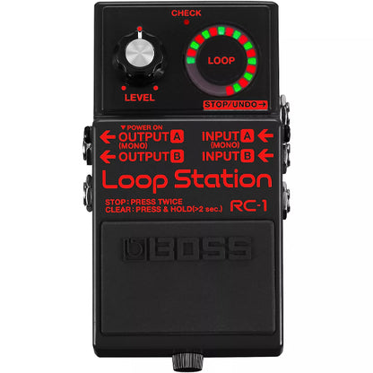 Boss RC-1 Loop Station Stereo Looper Guitar Effect Pedal - Black Edition (RC1 RC 1)