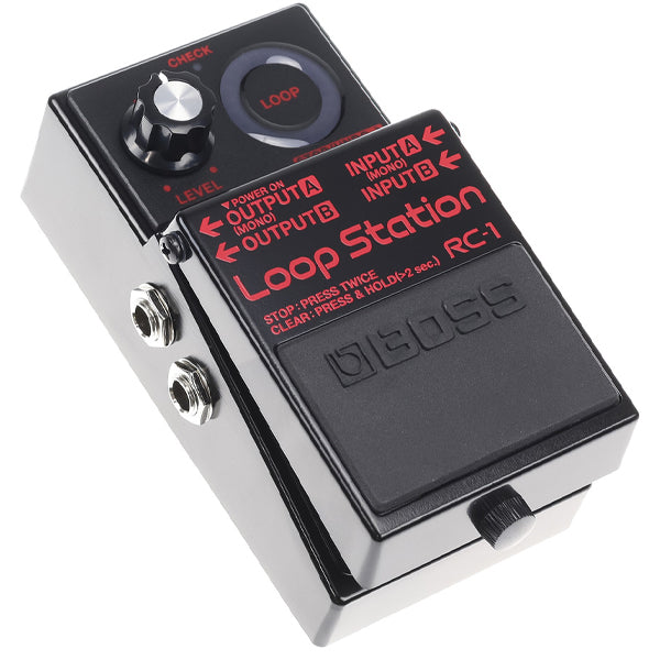 Boss RC-1 Loop Station Stereo Looper Guitar Effect Pedal - Black Edition (RC1 RC 1)