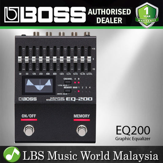 Boss EQ-200 Graphic Equalizer Guitar EQ Pedal Effect Sound with MIDI (EQ200 EQ 200)