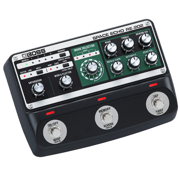 Boss RE-202 Space Echo Digital Delay Guitar Effect Pedal with 12 Echo Combinations (RE202 RE 202)