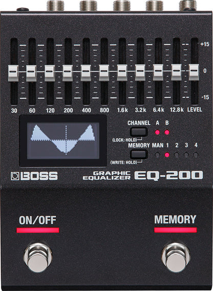 Boss EQ-200 Graphic Equalizer Guitar EQ Pedal Effect Sound with MIDI (EQ200 EQ 200)