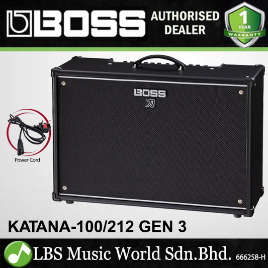 Boss Katana 100/212 Gen 3 2x12 100 Watt Amp Combo Guitar Speaker Amplifier (KTN-212G3 KTN 212)