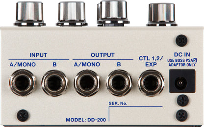 Boss DD-200 Digital Delay Pedal MIDI Guitar Effects with 12 Delay Modes (DD200 DD 200)