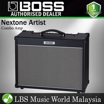 Boss Nextone Artist 80 Watt 1x12" Guitar Combo Amp with Tube Amplifier Modelling USB Effects