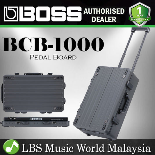Boss BCB-1000 Deluxe Pedal Board Aluminum Case Pedalboard Suitcase with Trolley (BCB1000 BCB 1000)