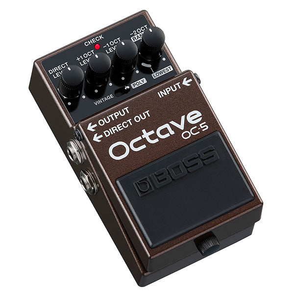 Boss OC-5 Octave Pedal Polyphonic Guitar or Bass Octave Effect Pedal with Mono or Poly Mode (OC5 OC 5)