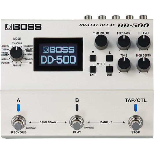 Boss DD-500 Digital Delay Effect Pedal 12 Delay Modes for Electric Guitar (DD500 DD 500)