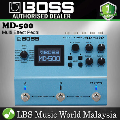 Boss MD-500 Modulation Multi-effects Pedal 12 Modulation Modes for Electric Guitar (MD500 MD 500)