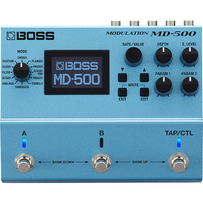 Boss MD-500 Modulation Multi-effects Pedal 12 Modulation Modes for Electric Guitar (MD500 MD 500)