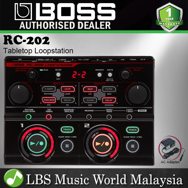 Boss RC-202 Tabletop Loop Station Effect Pedal USB Audio MIDI for Electric Guitar  (RC202 RC 202)