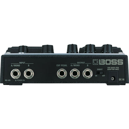 Boss RE-20 Space Echo Stereo Tape-emulation Effects Pedal Input for Electric Guitar (RE20 RE-20)