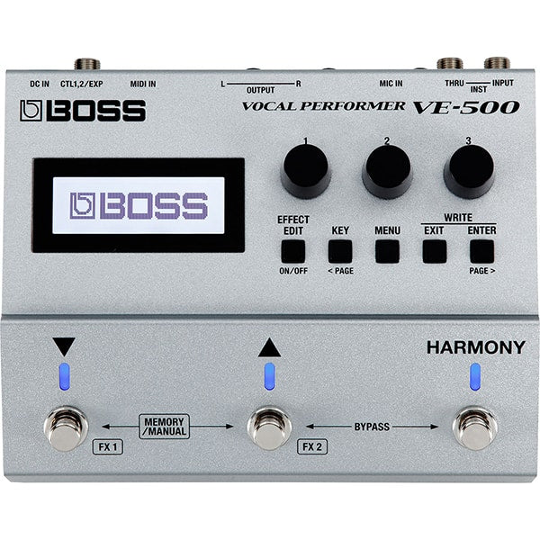 Boss VE-500 Vocal Performer Effects Pedal 32 bit Multi Effect Vocal XLR Input (VE500 VE 500)