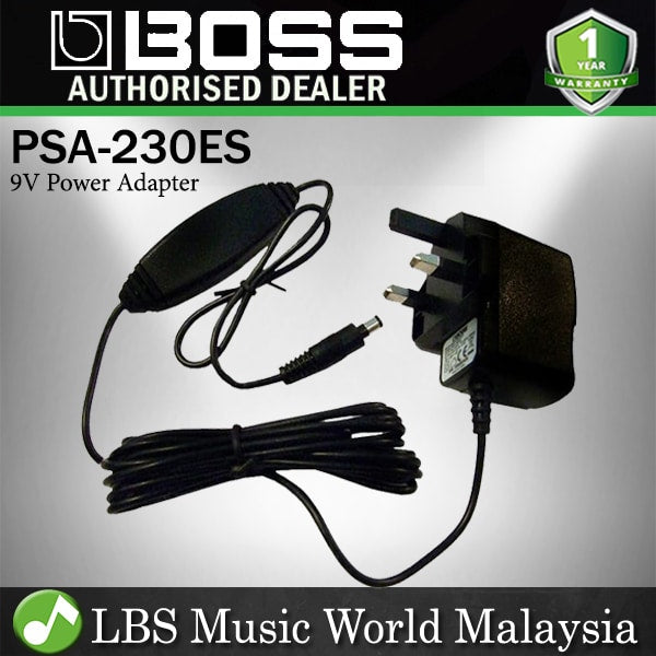 Boss PSA-230ES 9V 500mA PSA Series Power Supply Adapter Multi Effect Pedal (PSA230ES 230 ES)