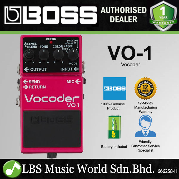 Boss VO-1 Vocoder Guitar Effect Pedal Foot Switch Processor (VO1 VO 1)