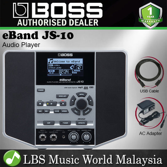 Boss eBand JS-10 Audio Player and Trainer Speaker Amplifier with Guitar Effect and Amp (JS10 JS 10)