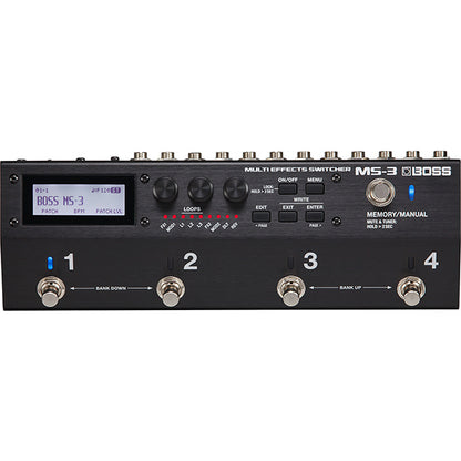 Boss MS-3 Multi Effects Switcher Pedal Processor Stompbox for Guitar and Bass with 112 Effect (MS3 MS 3)