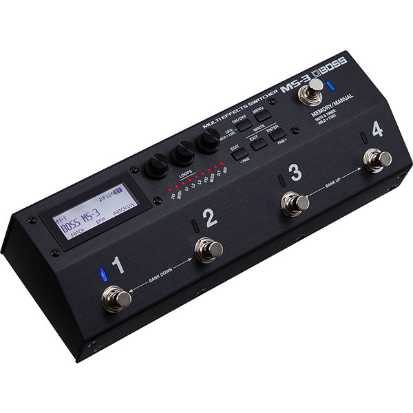 Boss MS-3 Multi Effects Switcher Pedal Processor Stompbox for Guitar and Bass with 112 Effect (MS3 MS 3)