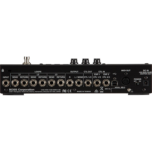 Boss MS-3 Multi Effects Switcher Pedal Processor Stompbox for Guitar and Bass with 112 Effect (MS3 MS 3)