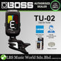 Boss TU-02 Clip On Chromatic Tuner For Electric Guitar Bass Ukulele Tuning (TU02)