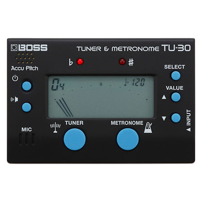 Boss TU-30 Chromatic Tuner and Metronome For All Instrument (TU30 TU 30)
