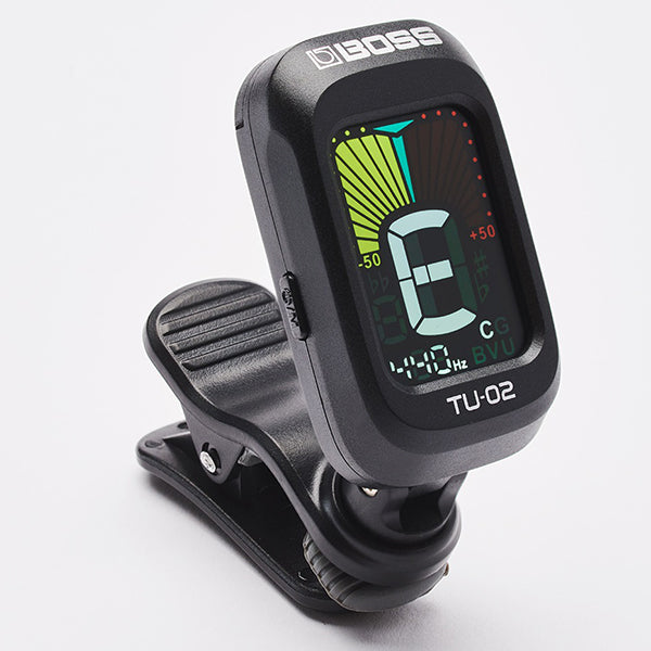 Boss TU-02 Clip On Chromatic Tuner For Electric Guitar Bass Ukulele Tuning (TU02)