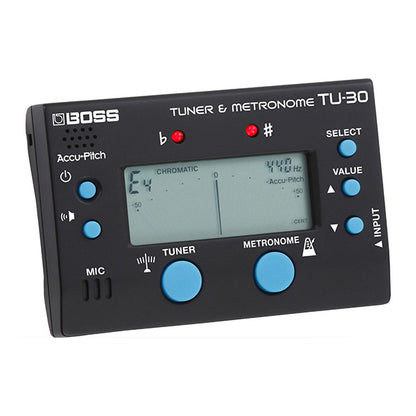 Boss TU-30 Chromatic Tuner and Metronome For All Instrument (TU30 TU 30)