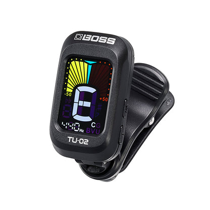 Boss TU-02 Clip On Chromatic Tuner For Electric Guitar Bass Ukulele Tuning (TU02)