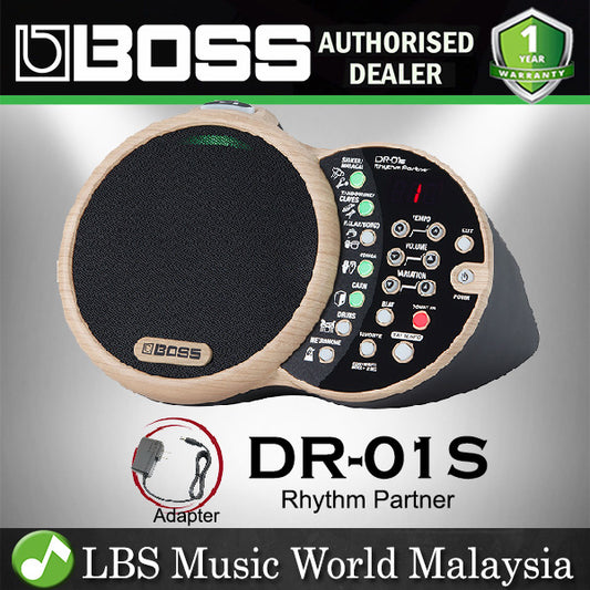 Boss DR-01S Drum Rhythm Partner Music Machine with Organic Sound & Metronome (DR01S)