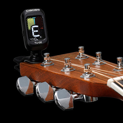 Boss TU-02 Clip On Chromatic Tuner For Electric Guitar Bass Ukulele Tuning (TU02)