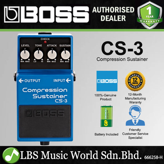 Boss CS-3 Compression Sustainer Guitar Pedal (CS3 CS 3)