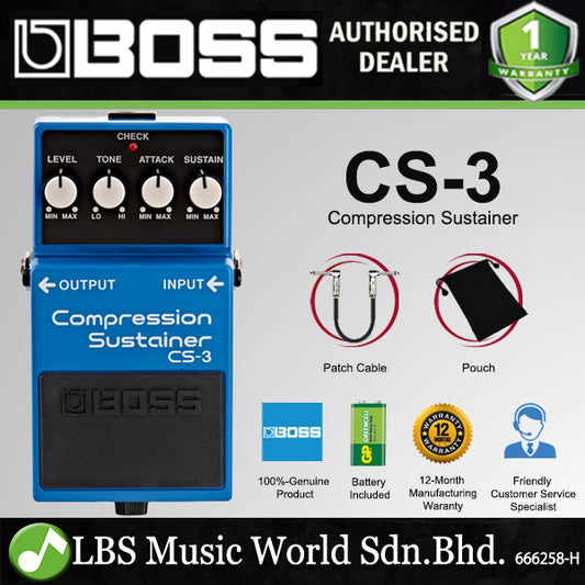 Boss CS-3 Compression Sustainer Guitar Pedal (CS3 CS 3)