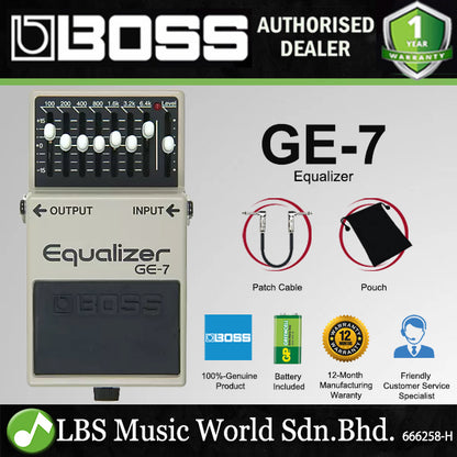 Boss GE-7 Graphic Equalizer Guitar Pedal (GE7 / GE 7)
