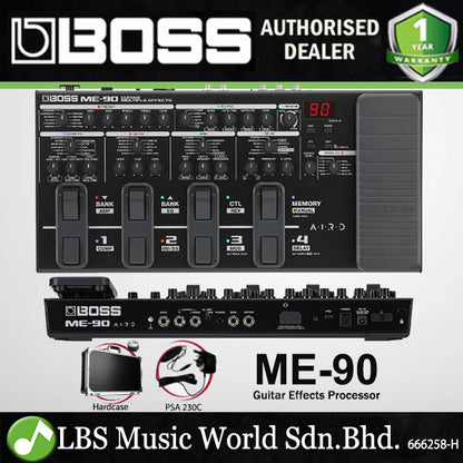 Boss ME-90 Guitar Multi Effect Pedal with Adapter and Case (ME90 ME 90)