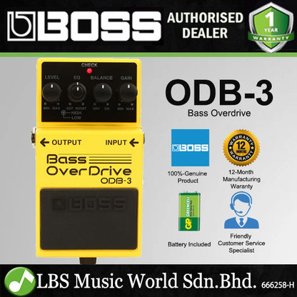 Boss ODB-3 Bass OverDrive Guitar Pedal (ODB3 / OBD 3)