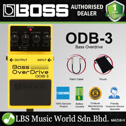 Boss ODB-3 Bass OverDrive Guitar Pedal (ODB3 / OBD 3)