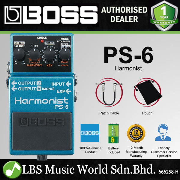 Boss PS-6 Harmonist Guitar Effects Pedal (PS6 / PS 6)